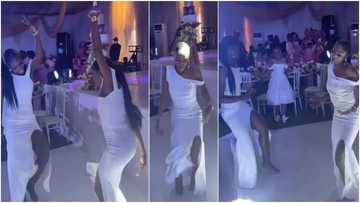 Cute ladies in white gowns "scatter" dance floor with amazing dancing skills, many react to heartwarming video