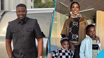 John Dumelo's kids vacation with their mom Gifty Manunya Dumelo abroad, look all grown up