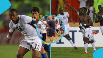 Brotherly love: Andre Ayew and Agyemang Badu share a heartfelt moment at Nania park (Video)
