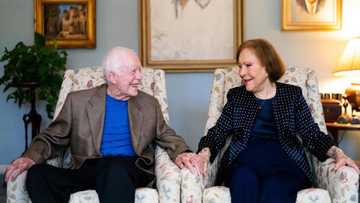 Former US President Jimmy Carter and wife Rosalynn celebrate 75 years of marriage