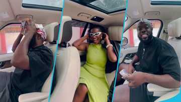 Wendy Shay throws money on Kwadwo Sheldon in an exciting video, peeps react: "Tu gu me so"