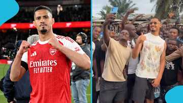 Video: Arsenal star visits his roots in Cameroon for vacation after World Cup duty