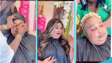 Maame Ode slays like a Barbie doll in a beautiful transformation makeup video