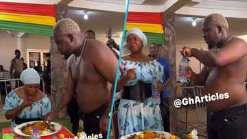 GWR: Comedian SDK challenges lady as they eat Jollof at Chef Faila's cook-a-thon: “If food was a person”