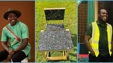 Ghanaian man converts plastic waste to school desks for students in rural areas