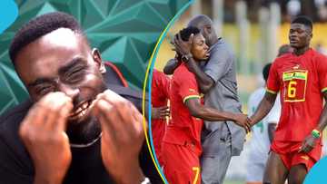 Code Micky jubilates and composes songs after Ghana's humiliating loss to Niger at the Accra Sports stadium