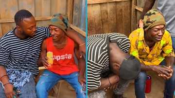 Emotional moment as Ghanaian man reunites with his father after 36 years