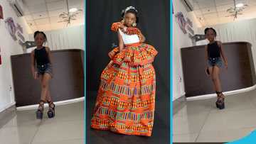 Meet the 5-year-old Ghanaian prodigy who models in 16-inch high heels: "She was born with it"