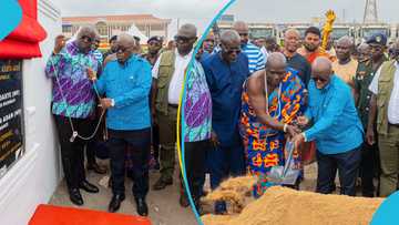 Major upgrade: Akufo-Addo cuts sod for Accra-Tema Motorway upgrade to 10 lanes