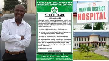 Manhyia hospital nurses begins strike from Friday Dec 2 over abusive NSS director