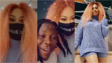 Nadia Buari chills with Stonebwoy as he reveals she's his biggest fan in rare video; fans shout