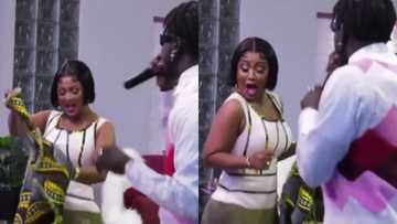 Kuami Eugene's Onua Showtime performance makes Nana Ama Mcbrown take off her jacket