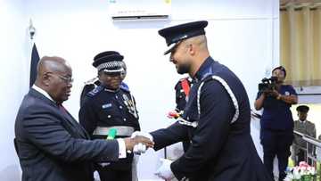 Ghanaian ladies drool over handsome doctor who just graduated from the police academy (photo)