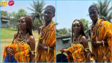 Ghanaian lady posts wedding photos, peeps react: "Can your husband afford a three square meal"