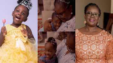 Stonebwoy's daughter sings for her grandmother on her birthday; gets her emotional