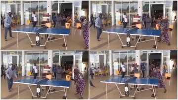 Barefooted woman 'teaches' man serious lesson during table tennis game, video sparks reactions