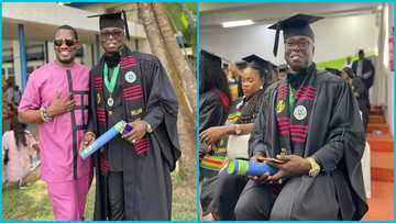 Beautiful photos drop as SP Kofi Sarpong graduates with a Master's degree from GIMPA