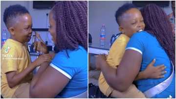 Don Little spotted with thick beautiful lady twice his size; fans react