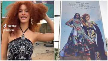 Beautiful model overjoyed as she sees herself on a billboard in Ghana: “Light skinned Arya Starr”