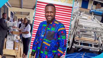 Alpha Hour pastor Elvis Agyemang donates beds, machines, and other items to Korle-Bu on his birthday