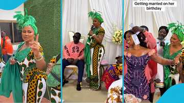 Nana Ama McBrown marks 48th birthday at wedding of her 'son', Joins groomsmen in beautiful video