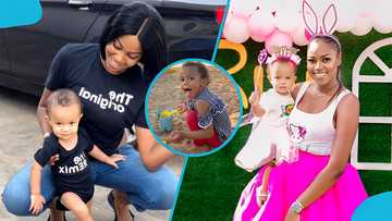 Yvonne Nelson's daughter Ryn looks all grown up as she plays at a beach resort, her growth awes many