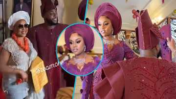 Chivido 2024: Chioma's mom looks splendid in a stylish outfit at her daughter's wedding: "They look too alike"