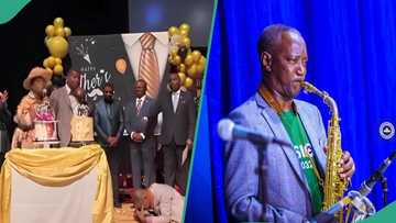 Pastor Adeboye gives 60th birthday surprise to his saxophonist Kunle Ajayi: "He has been consistent"