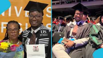 Ghanaian BBC journalist Manuel Koranteng graduates from top UK university, shares dais with granny