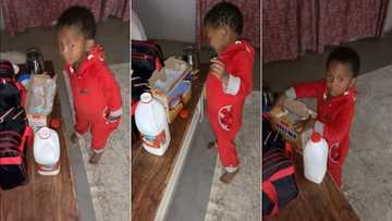 2-year-old boy wakes up at 3 am to make breakfast for mom; video goes viral