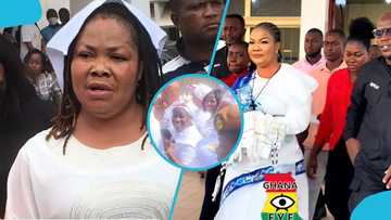 Agradaa leads church service during Nsawam prison visit, blogger shares details in trending video
