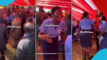 High school student erupts for joy after shaking President Mahama's hand, says she won't clean her hands