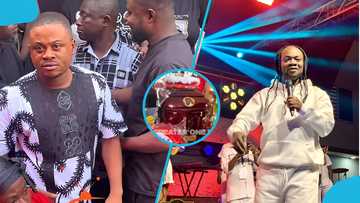 Daddy Lumba’s nephew laid to rest as grieving brother Miller breaks down beside coffin