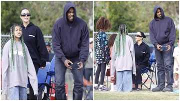 Peacefully Co-Parenting: Kanye West, Kim Kardashian Attend Son Saint's Soccer Game Together