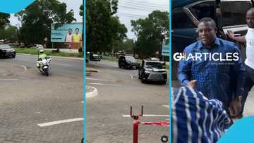 Sam George visits AirtelTigo headquarters with three V8s and heavy security, causes stir