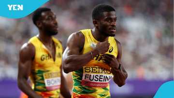 Ghana's Ibrahim Fuseini storms to 100m victory at ATX Sprint Classic, beats two American runners