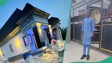 Young man builds his own house, shows beautiful interior as he celebrates