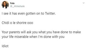 Lady discovers her boyfriend is cheating on her on Twitter after bragging about stealing men; rains curses on him