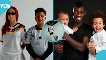 Christian Atsu's 1st son wears Ghana jersey as he features in video for his mum's World Cup song, fans react