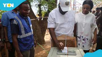 "We will secure victory": Mahama votes in Bole Bamboi