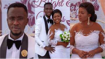Beautiful wedding photos drop as blogger Yaw Sarpong marries fiancée in stunning ceremony