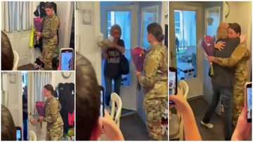 Sweet Moment Grandma Threw away Her Coffee to Hug Returning Granddaughter who is a Soldier Melts Hearts