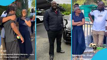 Ibrahim Mahama appears at public event with his wife Oona Maxwell, videos stir reactions