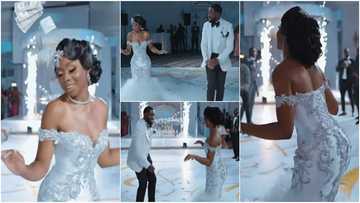 Groom makes money rain on adorable bride who schools many on the dancefloor, video warms hearts