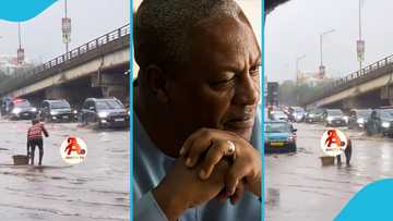President Mahama’s convoy struggles through flooded streets after heavy rains in Accra, video trends