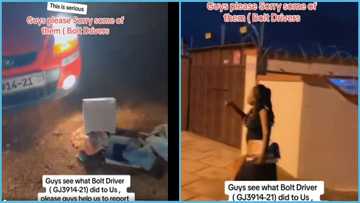 Kumasi Bolt driver reportedly throws passengers' huge birthday cake to the ground, video causes rage online