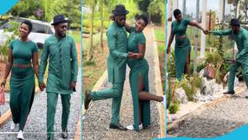 Kalybos and Ahuofe Patri twin in matching outfits in new video