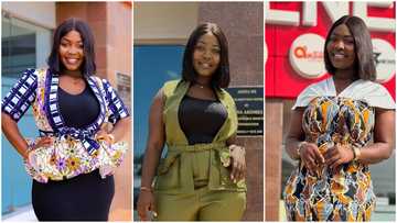 Felicia Osei slays in a green sleeveless pant suit and GH¢5,300 black sandals; netizens admire her beauty