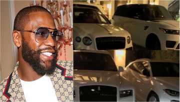 Floyd Mayweather shows off seven exotic white cars which include Range Rover , Rolls Royce , others