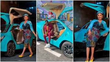 Nana Ama McBrown shows support, models for young man who built his own car